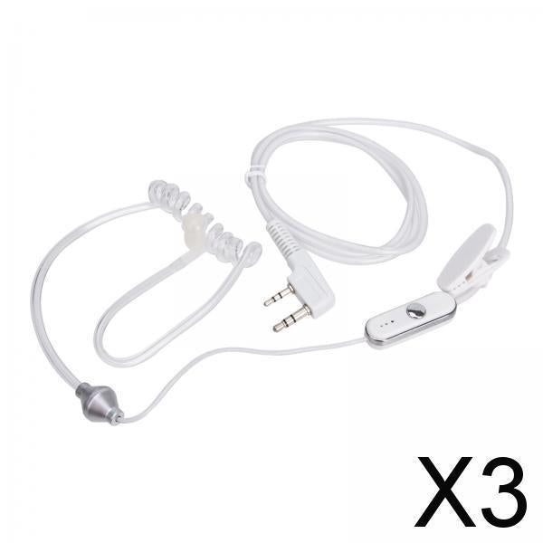 3xWalkie Talkie Earpiece Two Way Radio Earpiece Headset for UV5R BF-777 BF-658