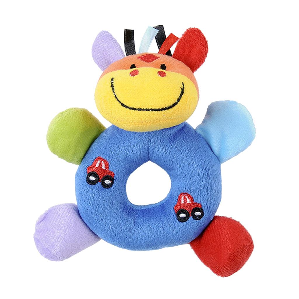 Soft Animal Plush Doll Rattle Infant Kids Educational Toys Deer