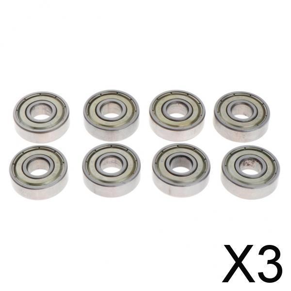 3x8 Pieces Pro Skateboard Bearings Chrome Steel