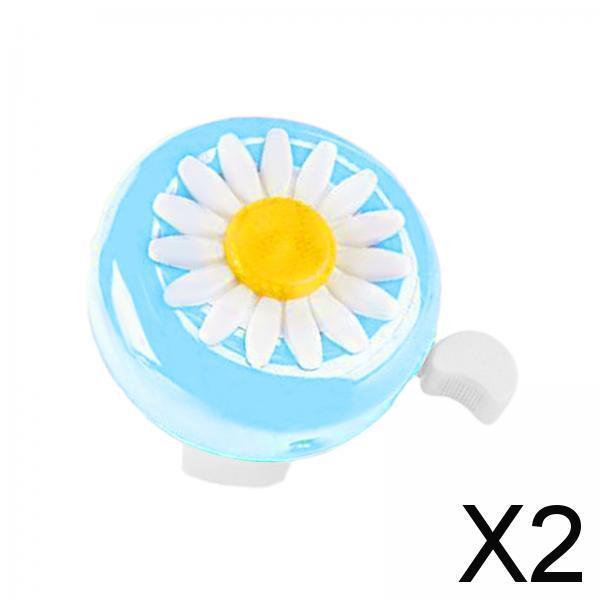 2xBike Bells For Kids Cycling Ring Horn Bicycle Horn for Cycling Blue White