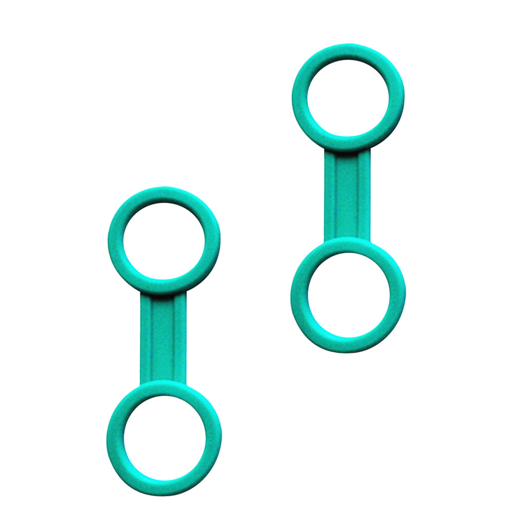 2 Pieces Universal Scuba Diving Silicone Snorkel Keeper Holder Green