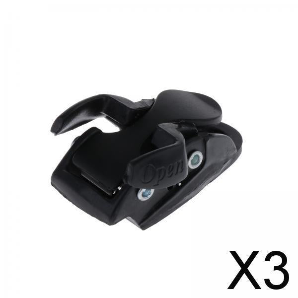 3xInline Roller Skate Spider Buckle Mounting for Skiing Ice Skates Accessories black