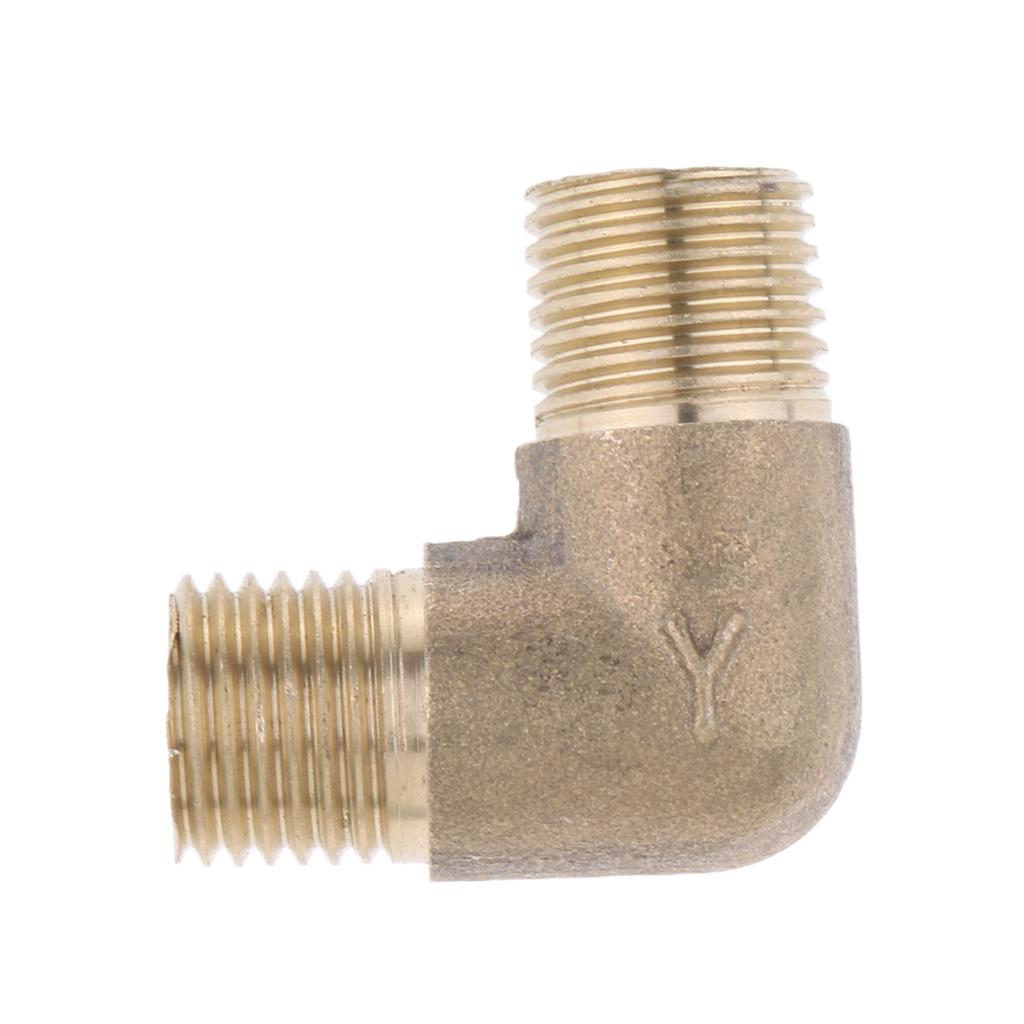 Brass Male Elbow Adapter Connector 1/2'' 1/4'' 1/8'' 3/8'' Thread Fittings B