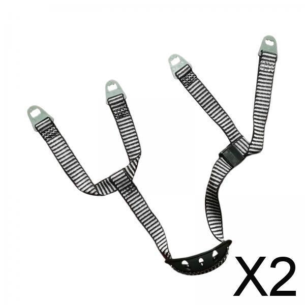 2xHard Hat Chin Strap Adjustable Y Type Helmet Strap for Bike Skiing Climbing 1 Buckle Chin Rest