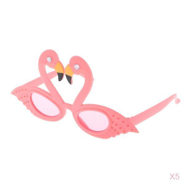 5pcs Hawaiian Tropical Flamingo Sunglasses Party Glasses Fancy Dress