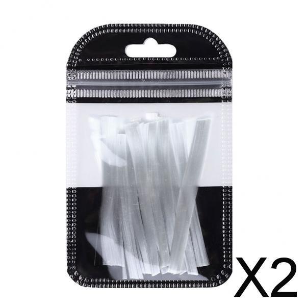 2xNail Art Non-woven Silk Fiberglass Gel Tips Extension DIY Manicure Tools 4