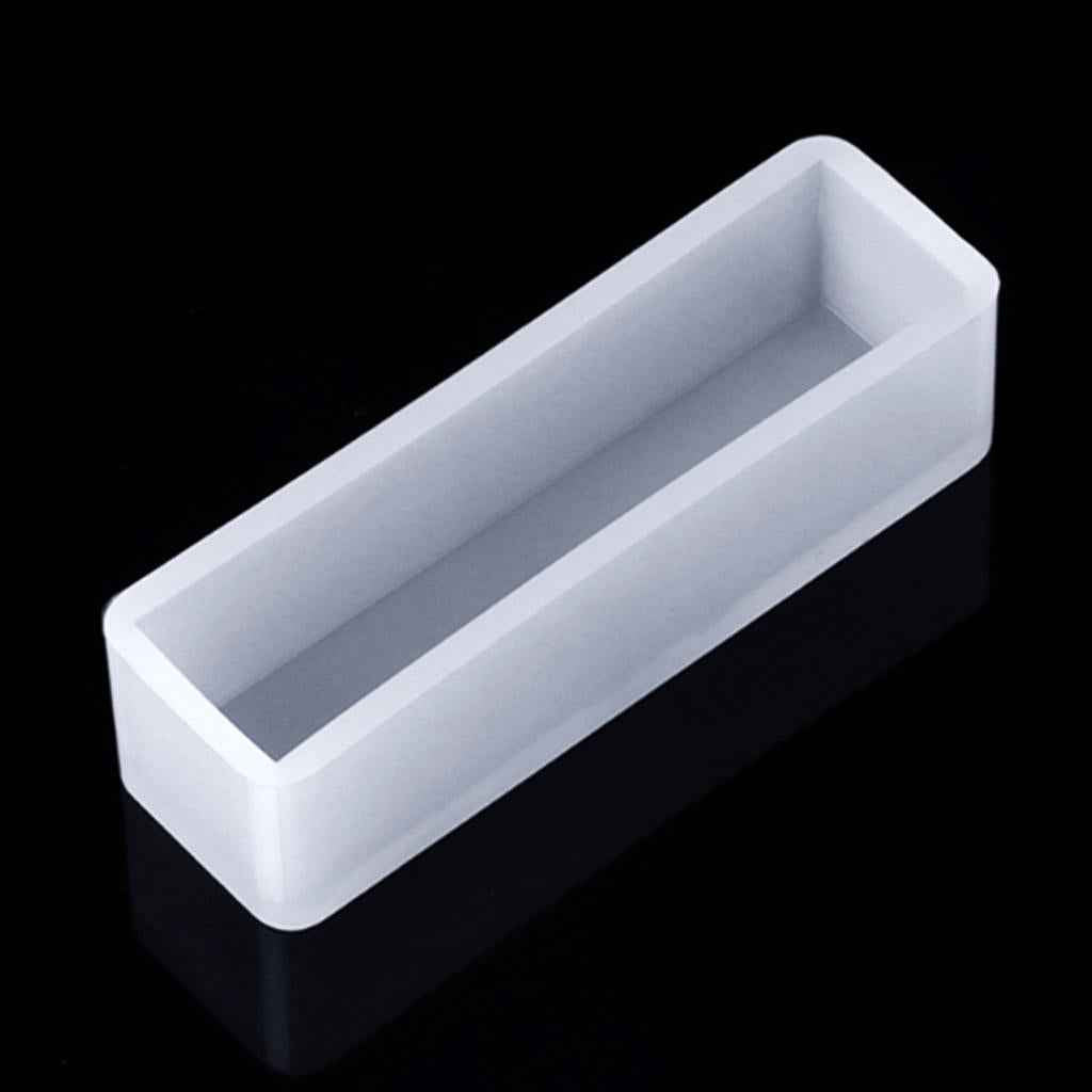 DIY Cube Cuboid Resin Blocks Ornament Mold Jewelry Making Mould Tool 10x4cm