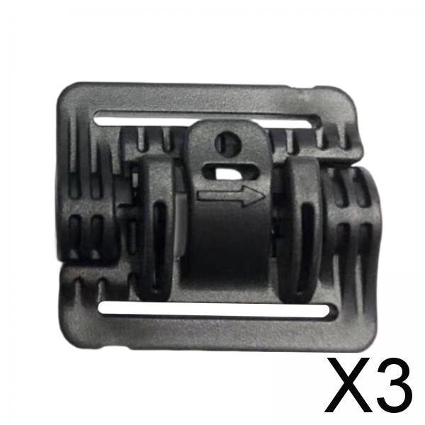 3xVest Quick Release Buckle Slider for Hunting Backpack Strap Belt Accessories Black Short