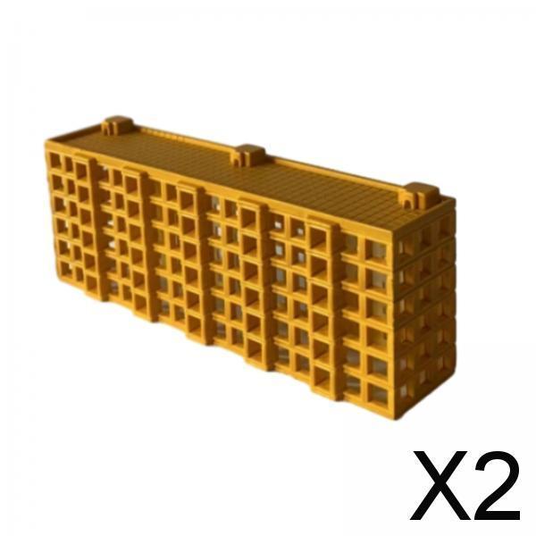 2xRailroad Architecture Layout 1/500 Construction Building Landscape Materials Style C