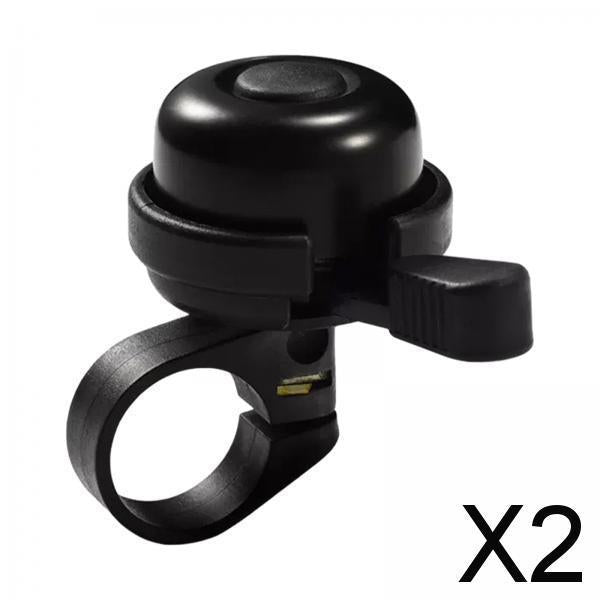 2xBike Bell Small Bicycle Handlebar Bell for Folding Bike Riding Mountain Bike