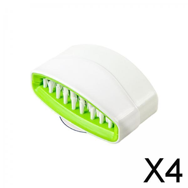 4xCutlery Cleaner Brush Dish Scrubbing Brush for Chopsticks Fork Kitchen Tools Green