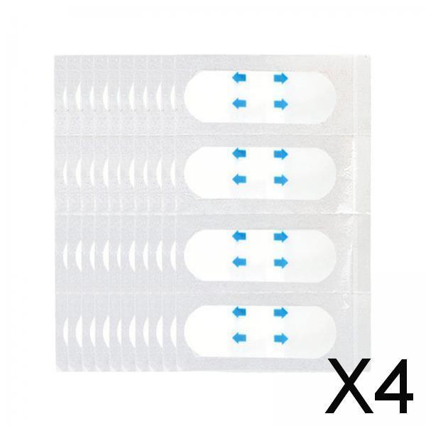 4x40 Pieces Face Lift Tape Invisible for Double Chin Jowls Thin Facelift Tapes Transparent