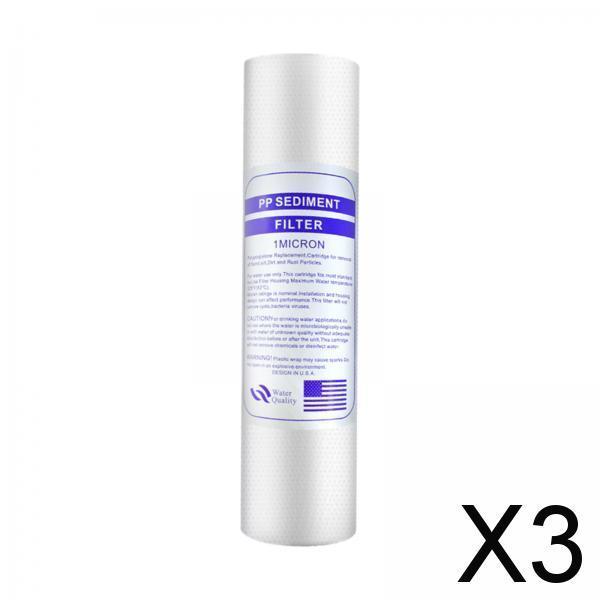 3xReplacement Cartridge 10 Replace Cartridge Filters Whole House Water Filter 1 Micron"