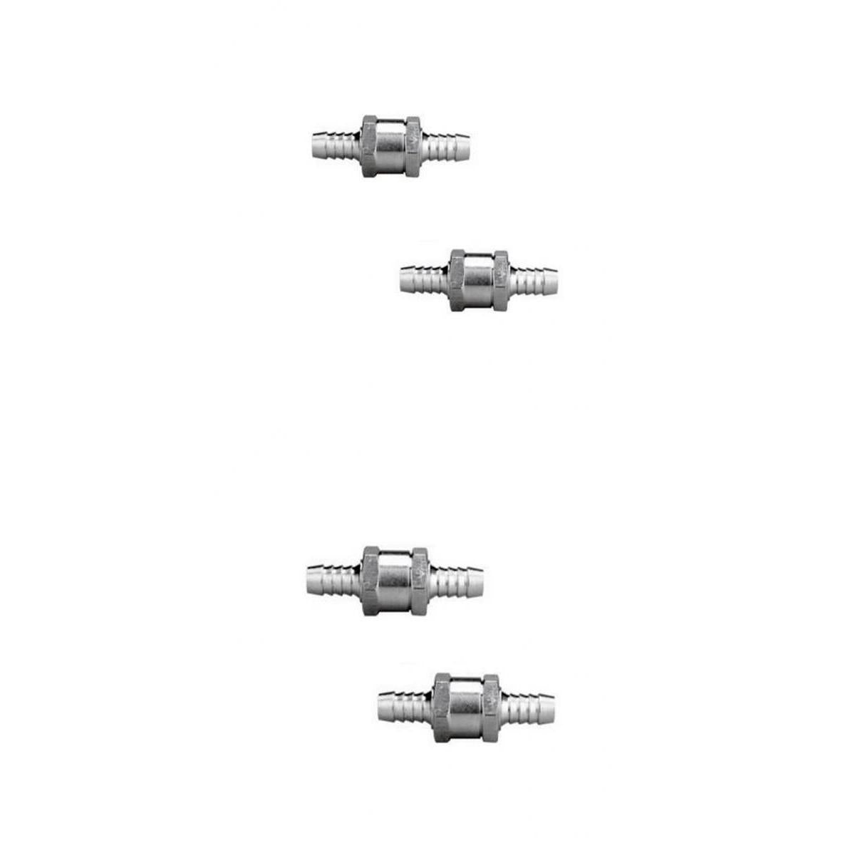 4 Pieces 6mm 10mm Non Return Fuel Line Oil Petrol Water One Way Check Valve