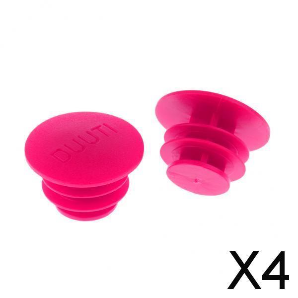 4xBike Bicycle Handlebar End Plugs Bar Grip Plugs Handlebar Bar Cap Pink