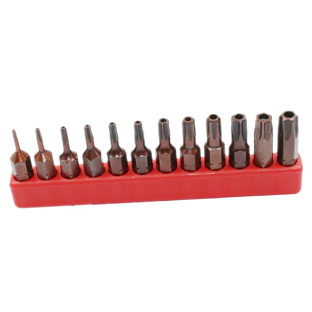 Hexagonal Hex Alan Key Bit 1/4 Shank Wind Batch Pneumatic Screwdriver T6-T40 with hole