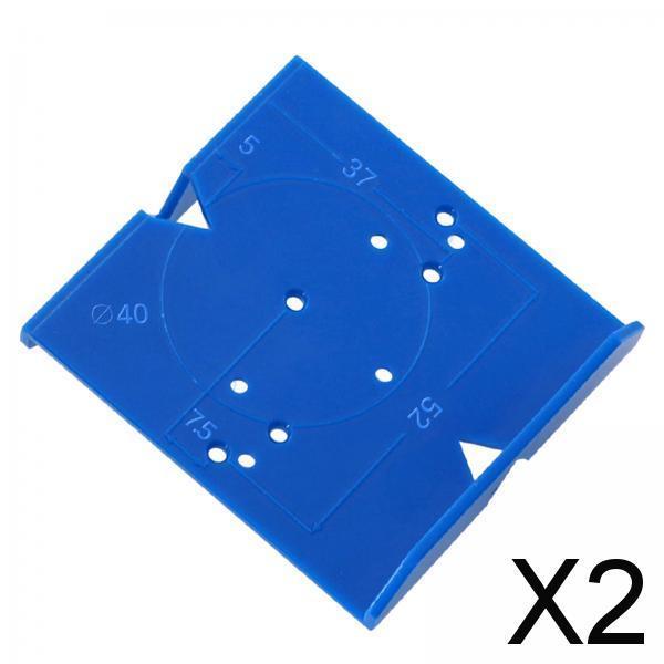2xHinge Hole Locator DIY Woodworking Tool for Cabinets Hinge Fixture Set