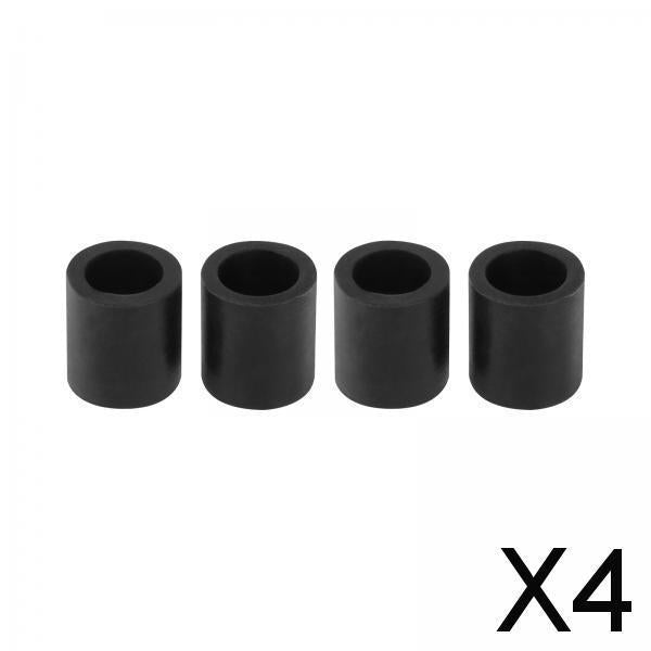 4x4Pcs Rubber Rollers Durable Rubber Roller Wheel for Electric Cutting Machine Black
