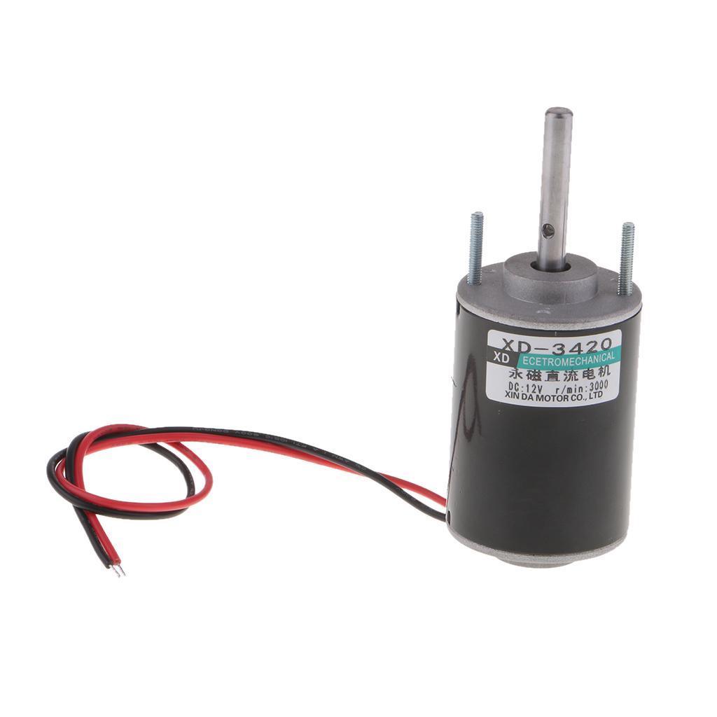 12V 30W High Speed CW/CCW Permanent Magnet DC Motor 3000RPM