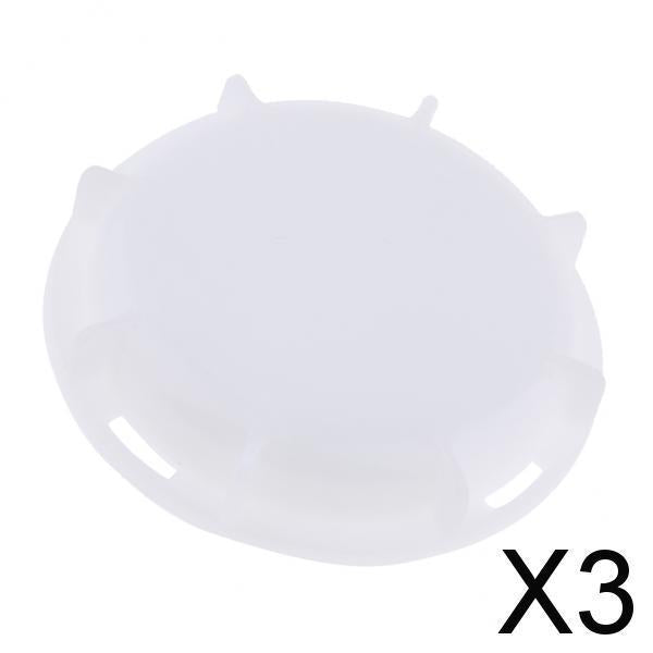 3x1000L IBC Ton Barrel Valve Dust Cover IBC Adaptor Fitting Seal Cap White