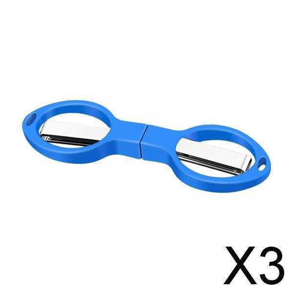 3xFishing Line Scissors Braided Line Cutters for DIY Projects Outdoor Trimming Blue