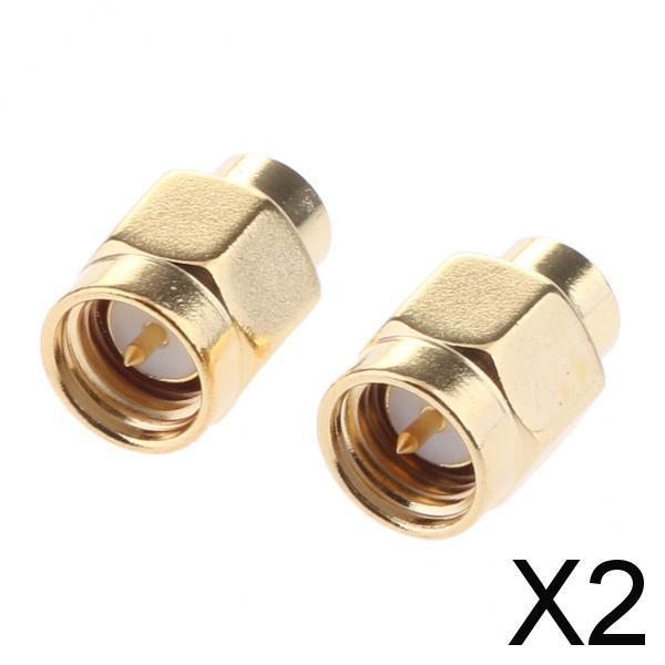 2x2Pieces SMA Male RF Coaxial Terminal Dummy Load 2W 50ohm Gold Plated