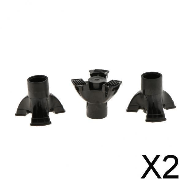 2x3Pcs Crutch Ferrules Rubber End Walking Stick Tips Feet Trekking Pole Bottom 22mm