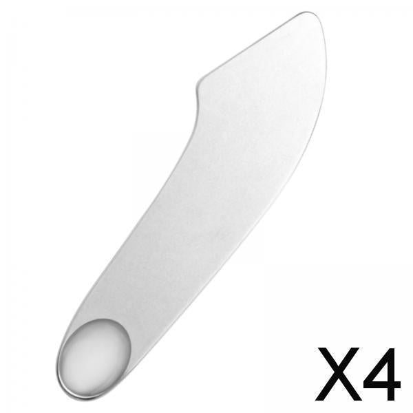 4xMakeup Spatula Easy to Clean Stainless Steel Makeup Mixing Spatula Tool without Bag