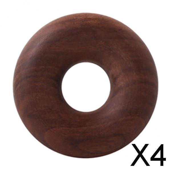 4xDonuts Wooden Sealing Bag Clips Tea Sealing Strips Keep Your Food Fresh Walnut L
