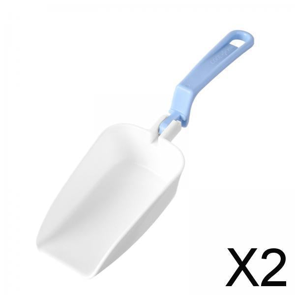 2xIce Cube Scoop Multiuse Snack Scoop for Kitchen Restaurant Pantry Blue