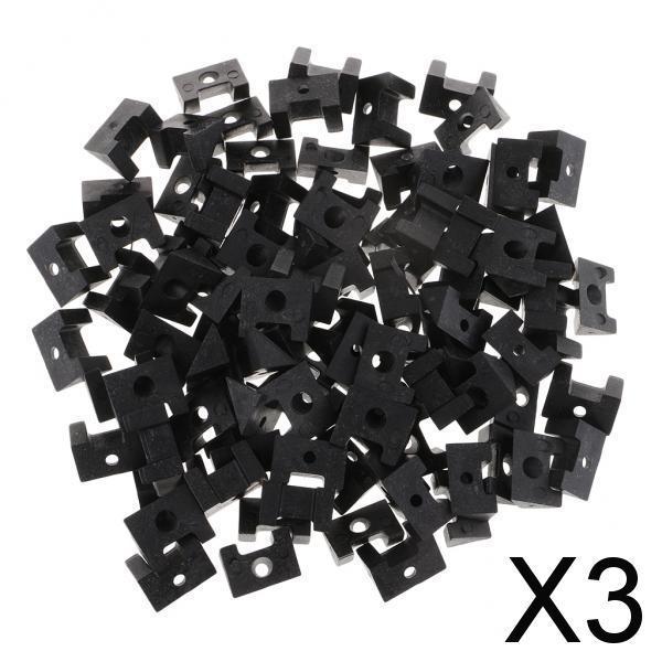 3x100 Pcs Plastic Picture Photo Frame Turn Buttons Fasteners Framing Supplies