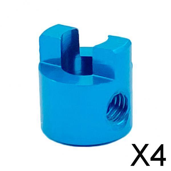 4xRC Boat Drive Metal Dog Shaft for RC Boat Drive Shaft Parts 4mm blue