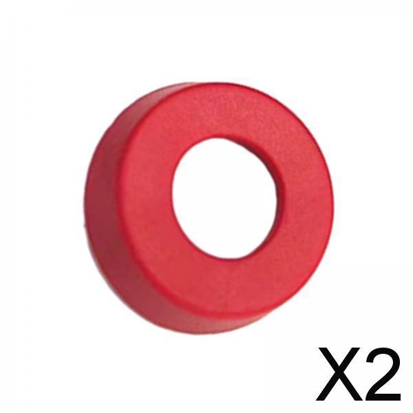 2xBilliard Cue Bottom Practical Durable Portable Spare Part Pool Cue Block End Red