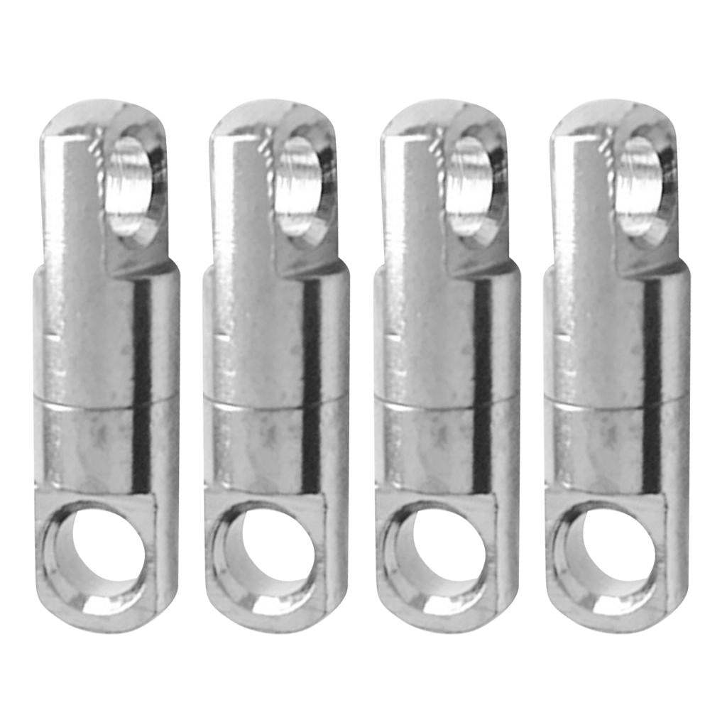 4 Piece Stainless Steel Double Ball Bearing WIND ON Fishing Swivel Connector