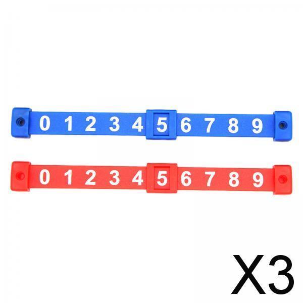 3x2Pcs Foosball Score Counter Kids Foosball Counters Foosball Table Scoreboard Red and Blue