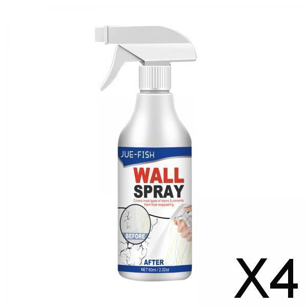 4xWall Spray Paint Graffiti Repair Mending Stain for Bedroom Bathroom