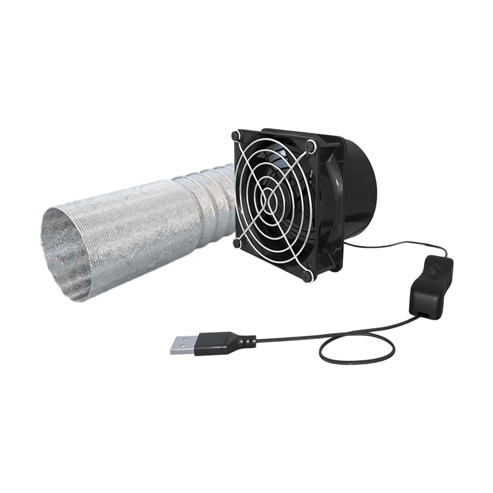 Exhaust Fan Greenhouse Silent Ventilator Fans for Window Office Laundry Room 1 Fan 6M Tube
