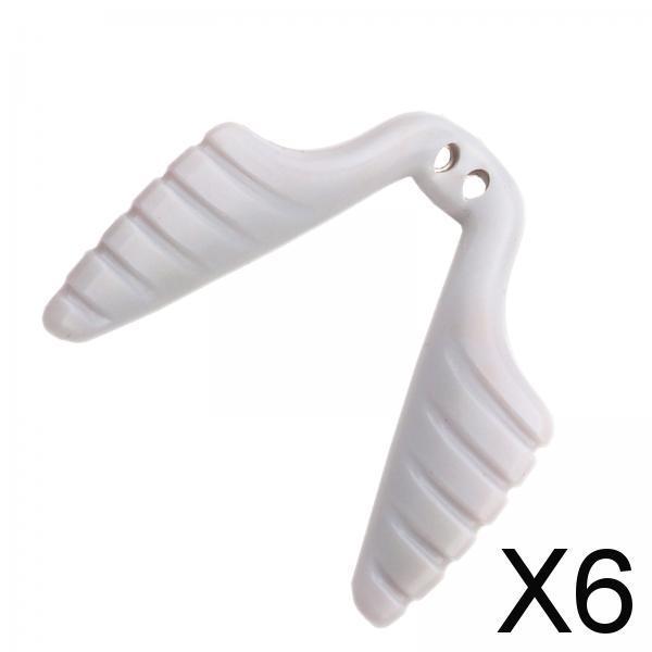 6xGlasses Nose Pad Screw in Nose Pad Anti Slip U Shaped Soft for Eye Glasses Gray