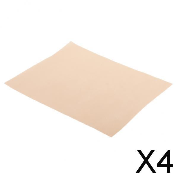 4xKitchen Greaseproof Oven Bakeware Baking Mat Pad Cooking Paper Brown 30x40cm