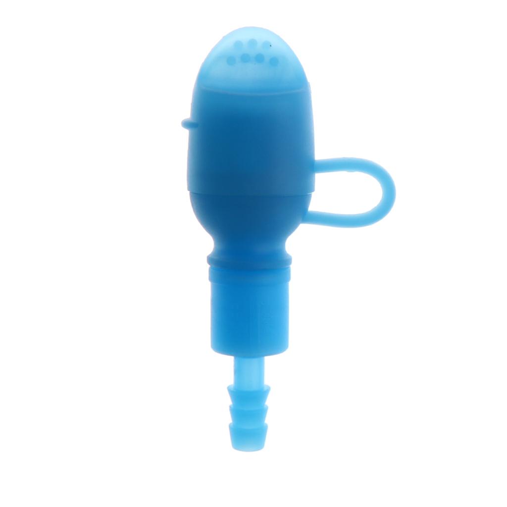 Silicone Sport Water Bag Hydration Pack Bite Valve Nozzle Bladder Blue