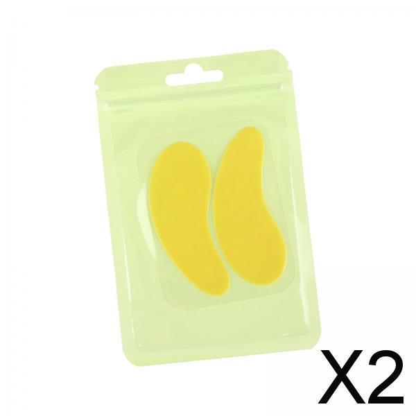 2xEyelash Extension under Eye Pads for Lash Extension Supplies Eyelash Tinting Yellow