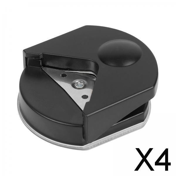 4xCorner Rounder Punch Invitations Pocket R4mm Laminate Rounded Corner Punches Black