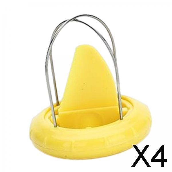 4xKiwi Cutter Kiwi Fruit Peeling fruits Removal for Home Kitchen Gadget Yellow