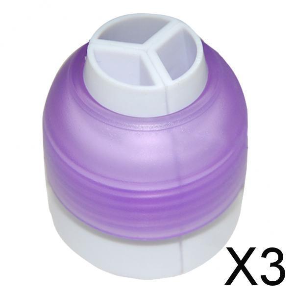 3x Cream Decor Decorate DIY Tool Ice Pip Nozzle Converter