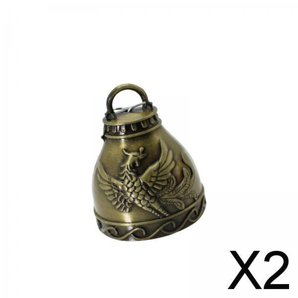 2xAntique Wind Bell Home Garden Decor Hanging Ornament Wind Chimes Pendants Phoenix