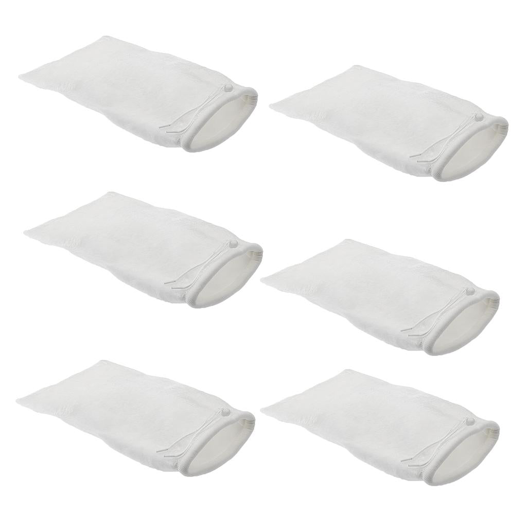 5x Reusable Aquarium Filter Drawstring Filtration Bag Sump Filter 20x35cm