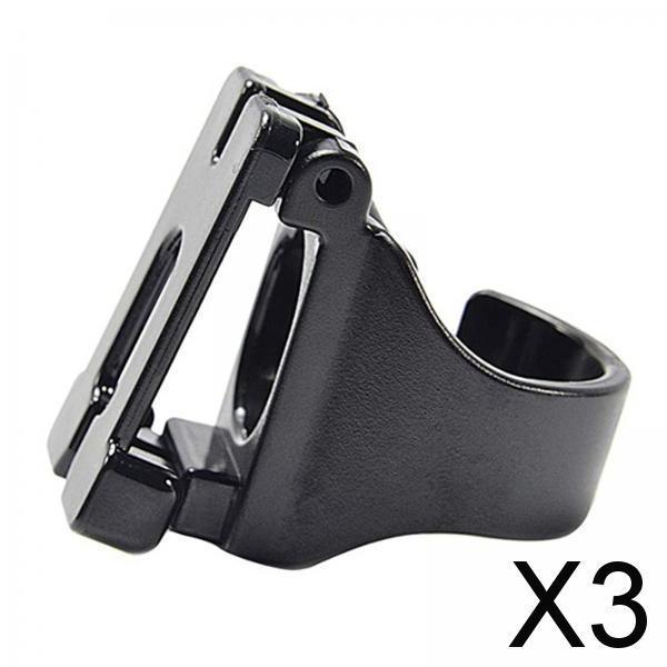 3xSnorkel Clip Mount 26mm Universal Snorkel Buckle for Scuba Snorkeling Diving black