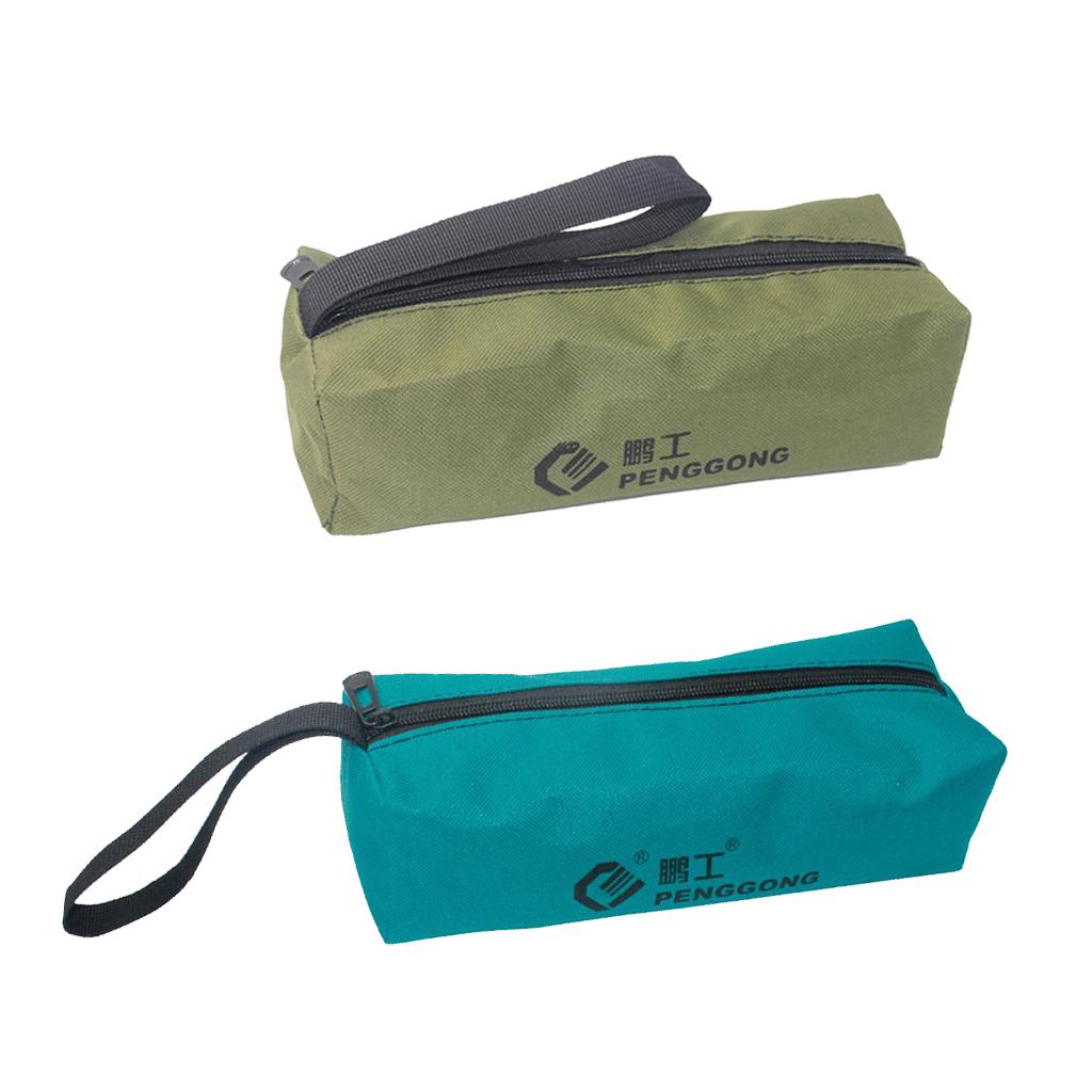 Cloth Storage Bag Repair Tools Hardware Handbag Zip Organizer Green + Blue