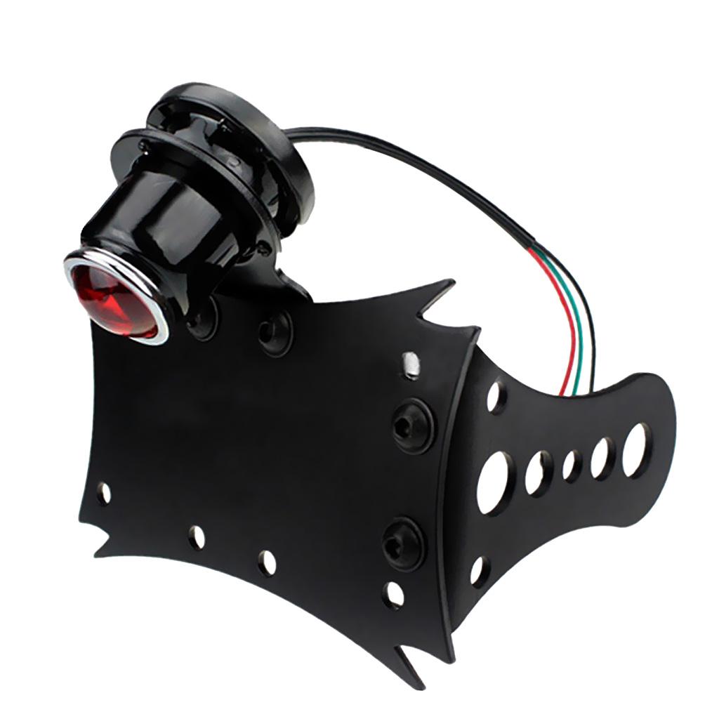 Motorcycle License Plate Bracket Led Taillights for Harley Cruiser Bobber