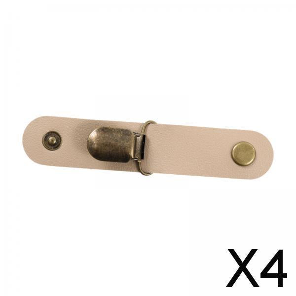 4xHat Clip for Cap Clip Travel Hat Clip for Backpacks Totes Luggage Beige